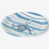 Octopus Papieren Bordje (Gekanteld)