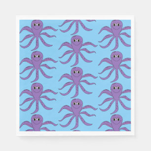 Octopus papieren servetten
