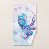 octopus pastel in droom handdoek (Handdoek)