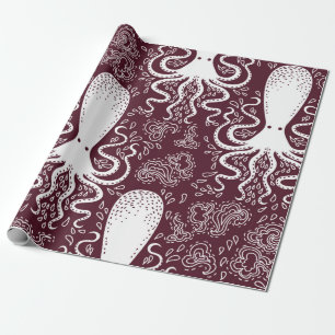 Octopus patroon. Cadeaupapier