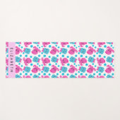 Octopus Patroon, Leuke Octopus, Zee, Jouw naam Yogamat (Voorkant (horizontaal))