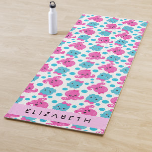 Octopus Patroon, Leuke Octopus, Zee, Jouw naam Yogamat