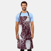  Octopus patroon. Schort (Gedragen)