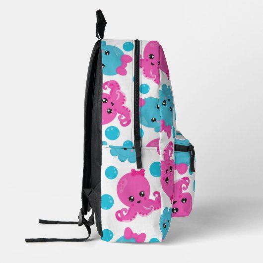 Octopus Pattern, Cute Octopus, Zee Animals Bedrukte Rugzak (Links)