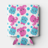 Octopus Pattern, Cute Octopus, Zee Animals Blikjeskoeler (Achterkant)