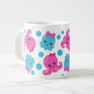Octopus Pattern, Cute Octopus, Zee Animals Extra Grote Beker