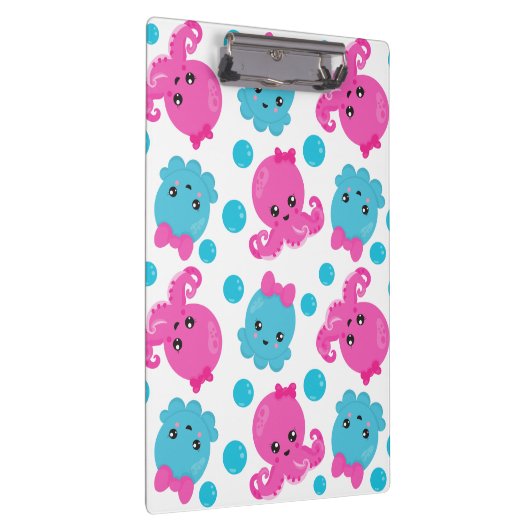 Octopus Pattern, Cute Octopus, Zee Animals Klembord (Rechts)