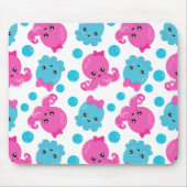 Octopus Pattern, Cute Octopus, Zee Animals Muismat (Voorkant)