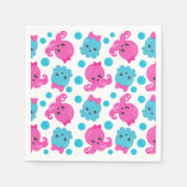 Octopus Pattern, Cute Octopus, Zee Animals Servet (Voorkant)