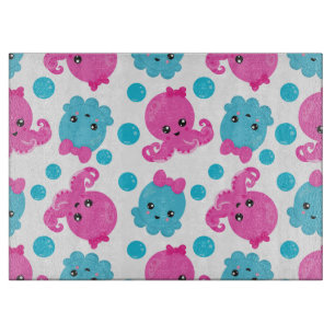 Octopus Pattern, Cute Octopus, Zee Animals Snijplank