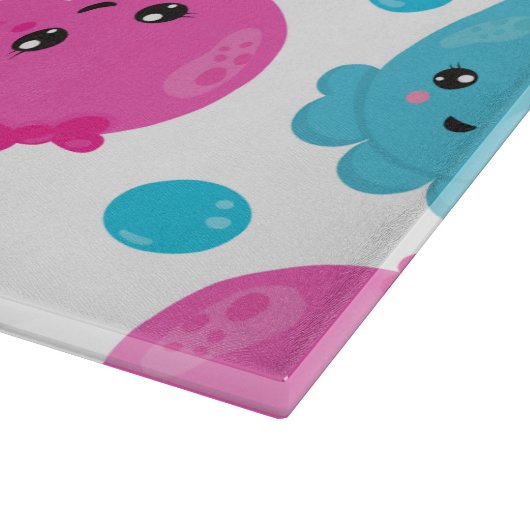 Octopus Pattern, Cute Octopus, Zee Animals Snijplank (Hoek)