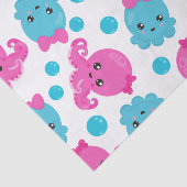 Octopus Pattern, Cute Octopus, Zee Animals Tissuepapier (Detail)