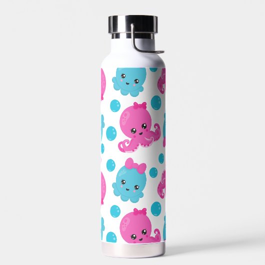 Octopus Pattern, Cute Octopus, Zee Animals Waterfles (Links)
