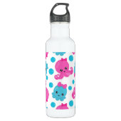 Octopus Pattern, Cute Octopus, Zee Animals Waterfles (Voorkant)