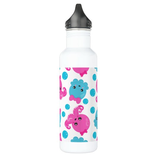 Octopus Pattern, Cute Octopus, Zee Animals Waterfles (Links)