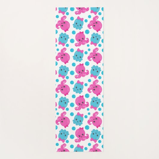 Octopus Pattern, Cute Octopus, Zee Animals Yogamat (Achterkant)