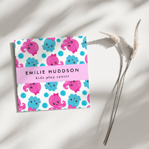 Octopus Pattern, Kinder Play Center, Activity Cent Vierkante Visitekaartje