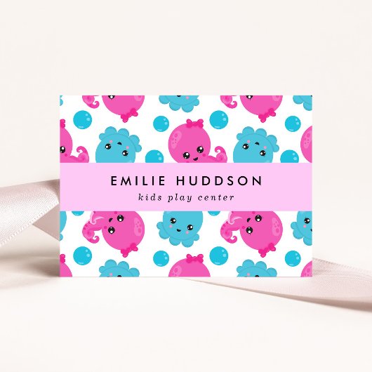 Octopus Pattern, Kinder Play Center, Activity Cent Visitekaartje