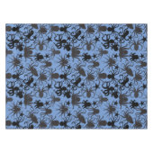 Octopus Pattern.w Blue BG Tafelkleed (Voorkant (Horizontaal))