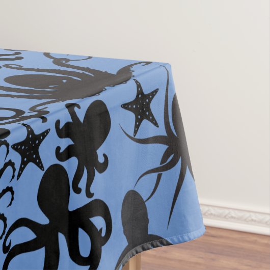 Octopus Pattern.w Blue BG Tafelkleed (Voorbeeld)