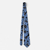 Octopus Pattern.w LBlue BG Stropdas (Achterkant)