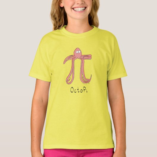 Octopus Pi Symbool Wiskunde Leraar Funny T-shirt (Voorkant)
