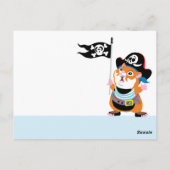 octopus piraat briefkaart (Achterkant)