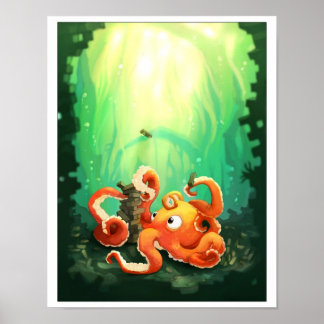 Octopus Play Jennga Poster