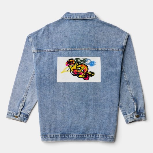 Octopus plezier denim jacket (Achterkant)