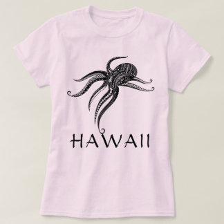 OCTOPUS POLYNESISCHE STAM HAWAII Blauw T-shirt