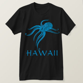 OCTOPUS POLYNESISCHE TRIBAL HAWAII LtBlue T-shirt