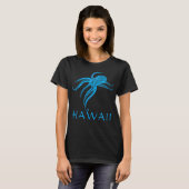 OCTOPUS POLYNESISCHE TRIBAL HAWAII LtBlue T-shirt (Voorkant volledig)