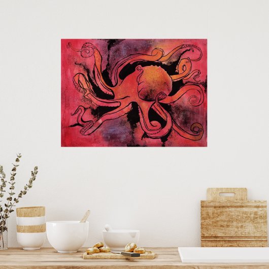 Octopus Poster (Keuken)