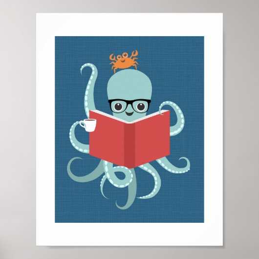 Octopus Poster afdrukken (Voorkant)