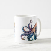 Octopus Print Koffie Mok (Voorkant rechts)