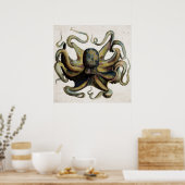  Octopus Print Poster (Keuken)