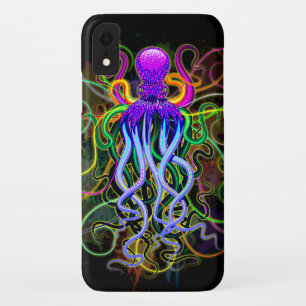 Octopus Psychedelic Luminescence iPhone XR Hoesje