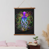 Octopus Psychedelic Luminescence Hangend Wandkleed (Slaapkamer)