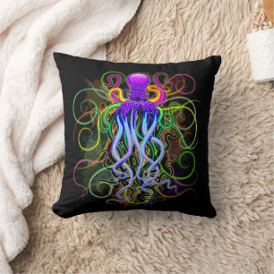 Octopus Psychedelic Luminescence Kussen