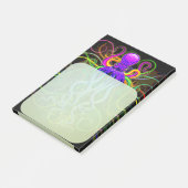 Octopus Psychedelic Luminescence Post-it® Notes (Schuin)