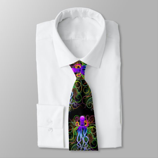 Octopus Psychedelic Luminescence Stropdas (Gebonden)
