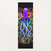 Octopus Psychedelic Luminescence Yogamat (Voorkant)