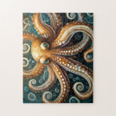 Octopus Puzzel Art Easy brain Art Puzzel Foto Puz (Verticaal)