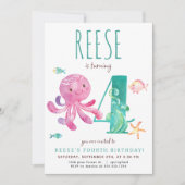 Octopus quatrième invitation anniversaire (Devant)