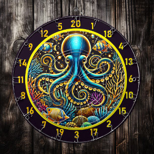 Octopus Reef Treasure Dartboard Design Dartbord