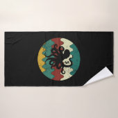 Octopus Retro Badhanddoek (Badhanddoek)