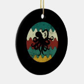 Octopus Retro Keramisch Ornament (Rechts)