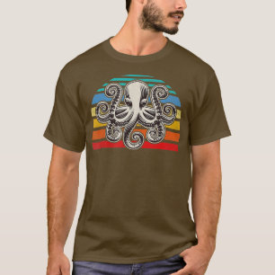 Octopus Retro Style T-shirt