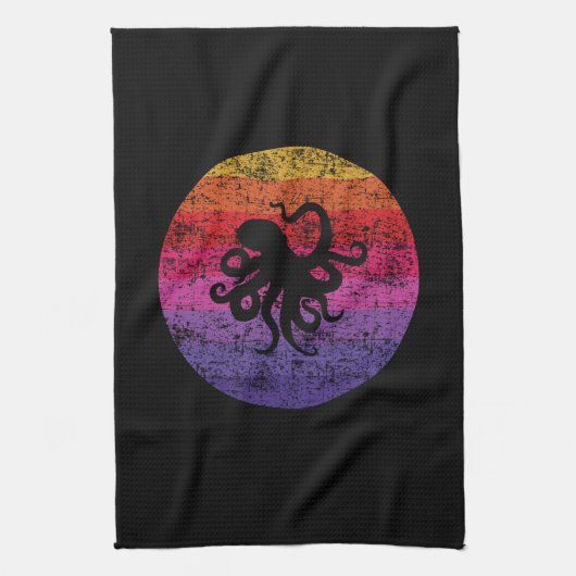Octopus Retro Theedoek (Verticaal)