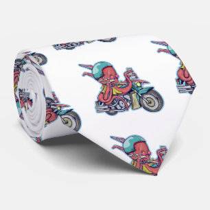 Octopus Riding a Motorcycle Stropdas